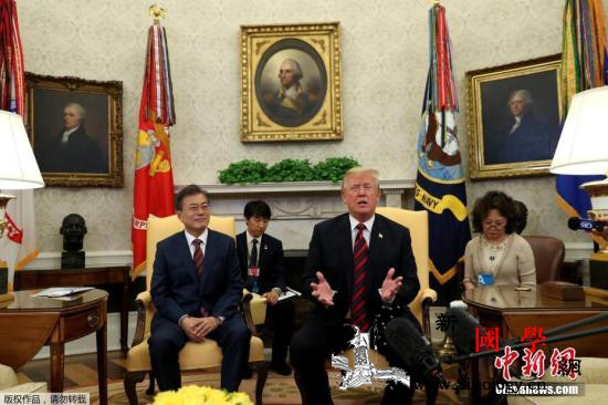 青瓦台：韩美首脑举行会谈商讨半岛无核_朝鲜半岛-青瓦台-韩国-