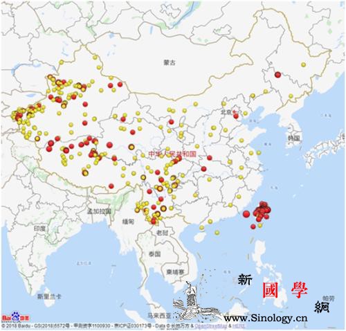 2018年全国发生三级以上地震542_台网-云南-公众-