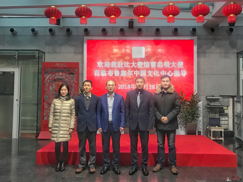 中国驻比利时大使视察布鲁塞尔中国文化_布鲁塞尔-文化中心-中欧-活动-