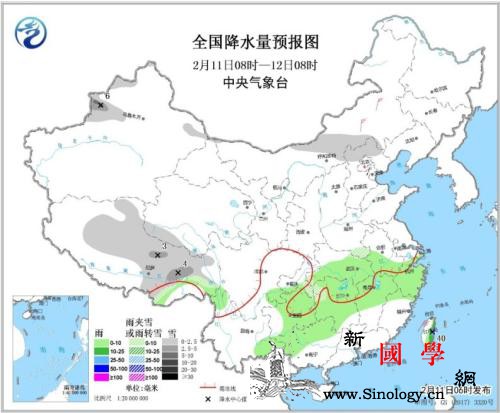 未来三天西北华北有降雪南方多阴雨天气_西北地区-华北-等地-