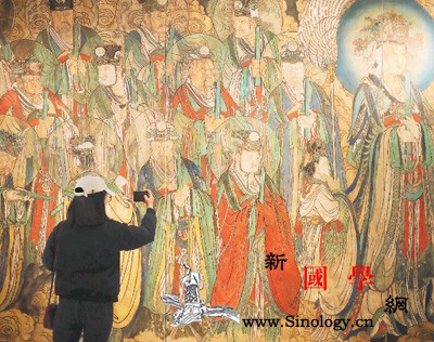 流失海外壁画"再现"北京_法海-敦煌-石窟-壁画-