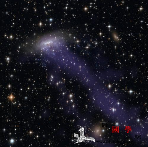 外层空间现神秘星系：发出蓝光且状如“_银河系-星系-水母-