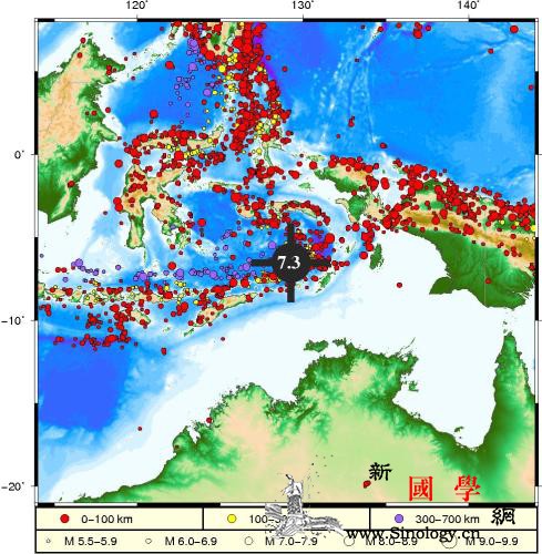 海啸预警中心：印尼班达海7.3级地震_海啸-预警-预报-