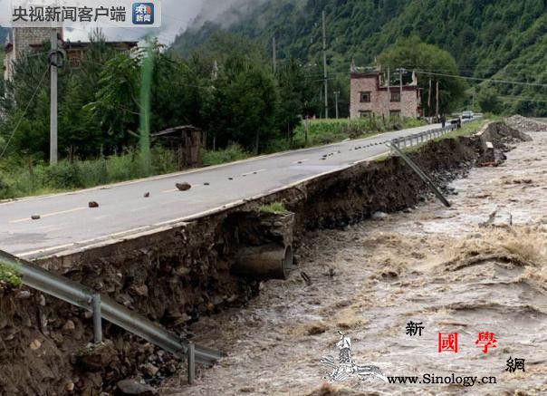 强降雨致四川丹巴县遭受泥石流灾害30_甘孜-丹巴县-泥石流-