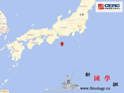 日本本州南岸近海发生6.4级地震震源_震源-台网-东经-