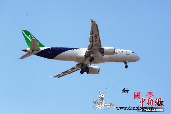 C919大型客机104架机在上海成功_首次-试飞-客机-
