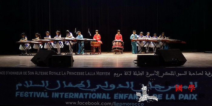 琴鼓悠扬中国小演员参加摩洛哥第1_摩洛哥-拉巴特-布雷-艺术节-