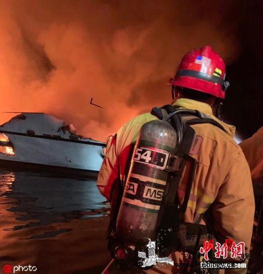 美国加州游船深夜起火致25人死亡至少_起火-潜水-失踪-