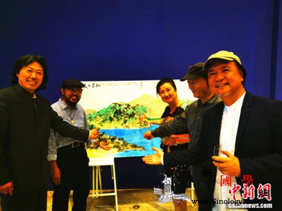 中菲十画家联袂共绘"天人合和"南海美_菲律宾-南海-天人-文化交流-