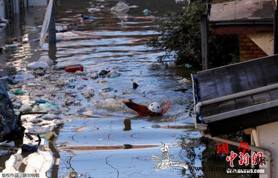 日媒:台风“海贝思”登陆日本河川泛滥_共同社-海贝-东京-