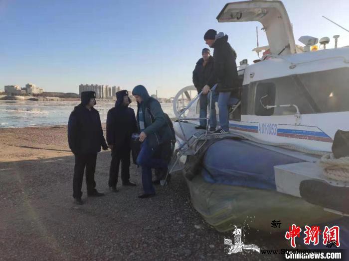 “中俄双子城”开通气垫船客货运输实现_黑河-气垫船-海事-
