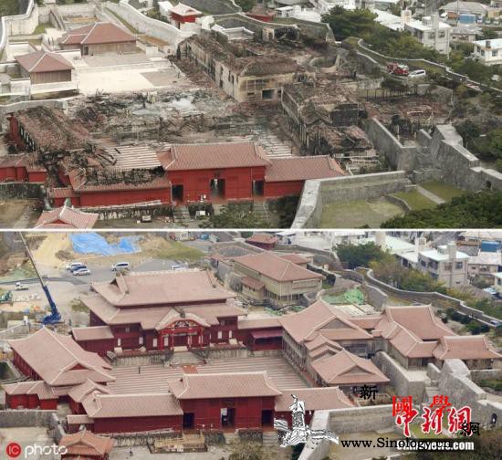 首里城正殿配电盘有疑似短路痕迹重建捐_冲绳-配电盘-正殿-
