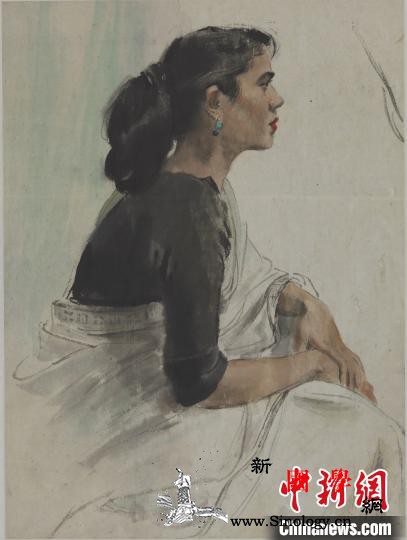 中国美术馆纪念李斛百年诞辰百余经典力_徐悲鸿-设色-武汉长江大桥-