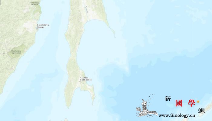 俄南萨哈林斯克东部海域发生5.2级地_俄罗斯-美国-海域-