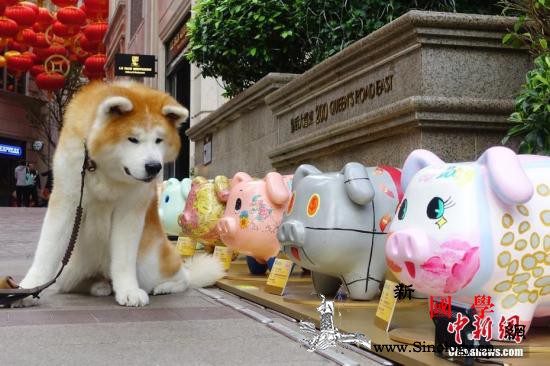 俄远东一家银行前小狗雕像被偷银行吁窃_秋田-香港-雕像-