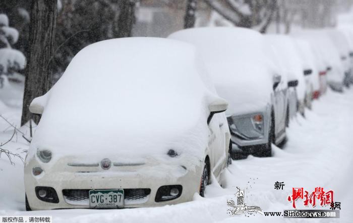 纽约迎来今冬首场大雪_纽约市-进港-降雪-