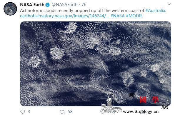 NASA卫星捕捉神秘“玫瑰云”美照像_画中画-印度洋-截图-