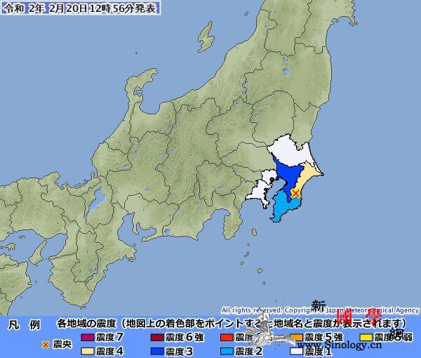 日本千叶县发生里氏4.5级地震震源深_叶县-震源-里氏-