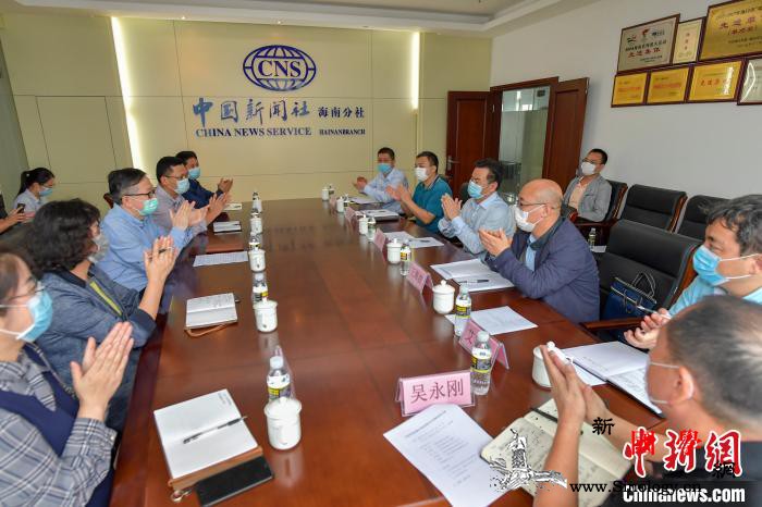 肖杰专门到访致谢中新社海南分社传播抗_统战部-海南-统战-