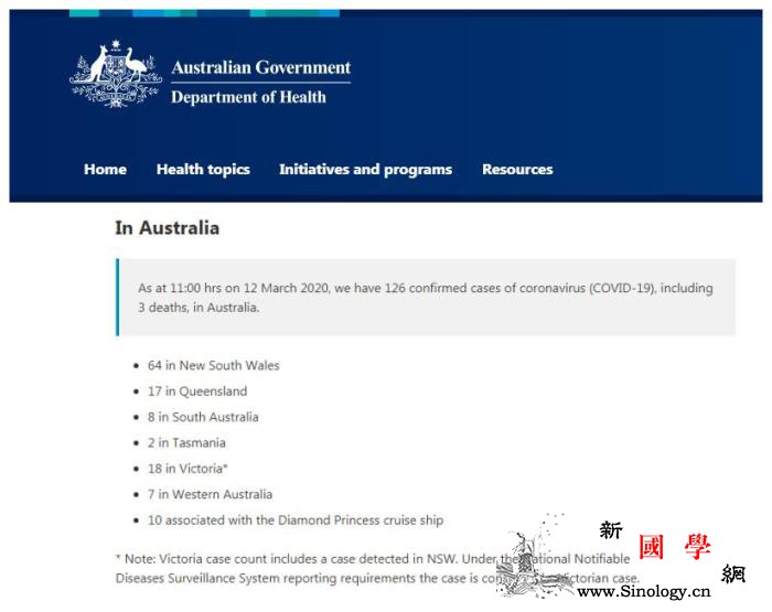 澳大利亚卫生部：澳大利亚新冠肺炎确诊_卫生部-澳大利亚-病例-