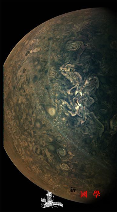 NASA发布超清晰木星照唯美缥缈似梵_梵高-朱诺-木星-