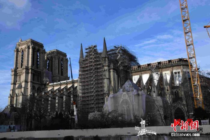 巴黎圣母院大火临近一周年修复工程因疫_巴黎-疫情-修复-
