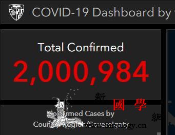 约翰斯·霍普金斯大学:全球新冠肺炎累_约翰-画中画-肺炎-