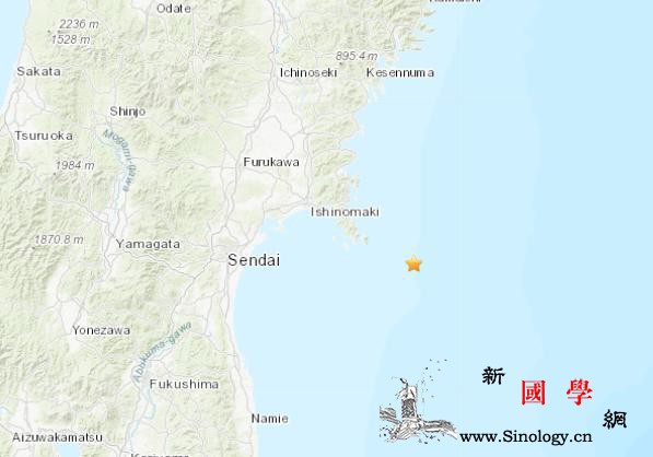 日本宫城县附近海域发生5.1级地震震_震源-美国-画中画-
