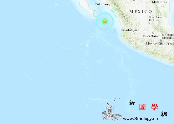 墨西哥附近海域发生6.1级地震震源深_墨西哥-美国-海域-
