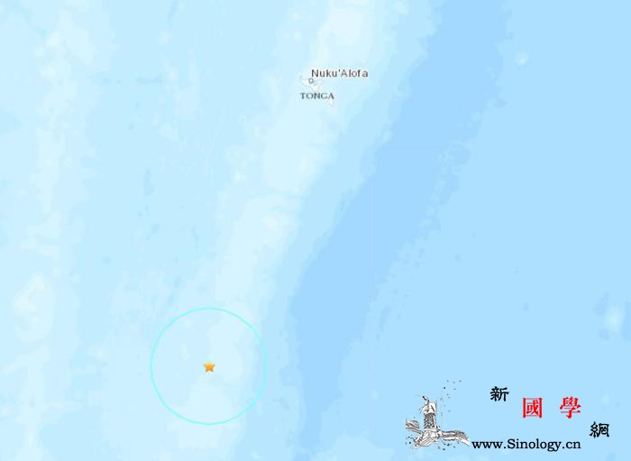 汤加西南部海域发生5.9级地震震源深_汤加-美国-海域-