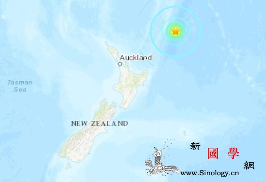 新西兰东北部海域发生7.1级地震震源_震源-美国-画中画-