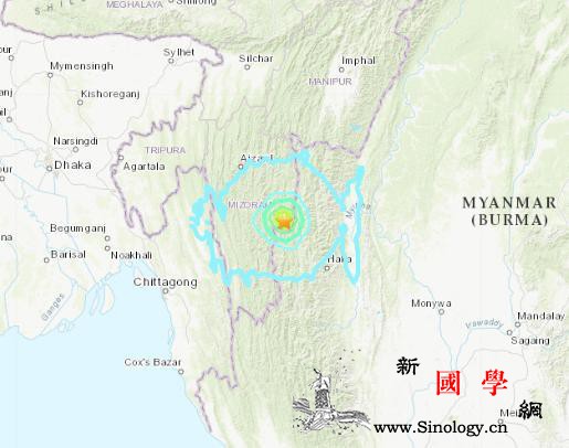 印度米佐拉姆邦发生5.8级地震震源深_震源-印度-美国-