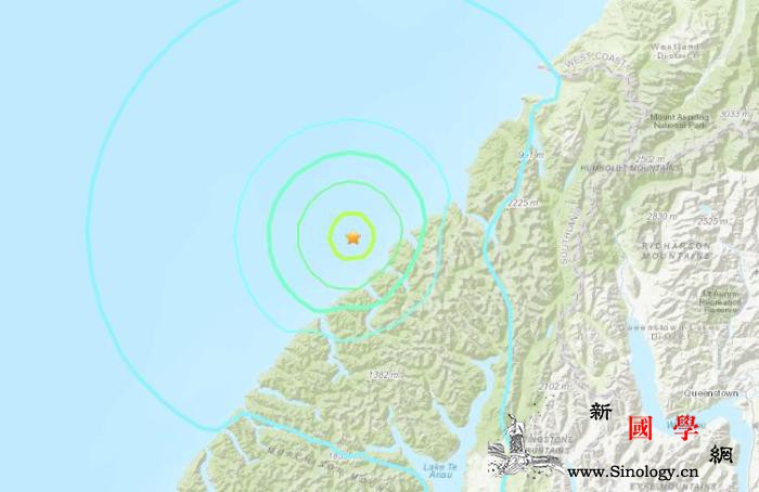 新西兰米尔福德峡湾地区发生5.5级地_米尔-峡湾-南岛-
