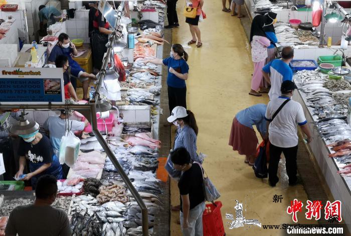 疫情下的印尼雅加达华人“巴刹”(图)_雅加达-印尼-肺炎-