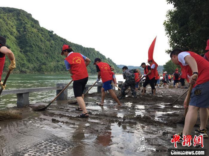 浙江建德开展“万人大清扫”：洪水过后_建德-泄洪-江滨-