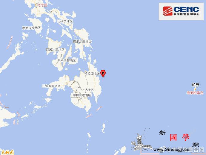 菲律宾棉兰老岛附近海域发生5.5级地_棉兰-菲律宾-台网-