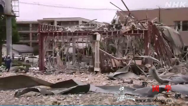 日本福岛发生爆炸已致10余人受伤民众_日本-受损-建筑物-