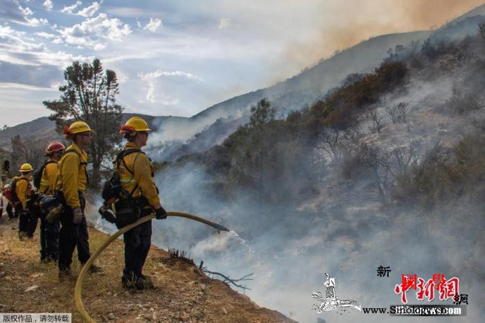 高温持续、山火蔓延美加州宣布进入紧急_加利福尼亚州-加州-山火-