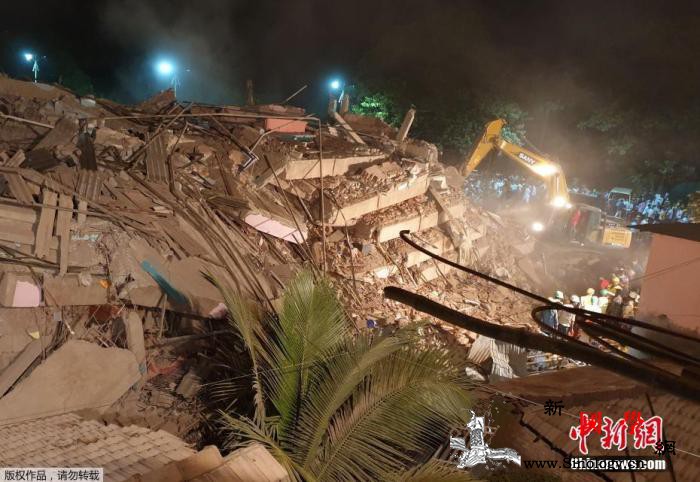 印度建筑物倒塌已致至少8死莫迪向遇难_印度-建筑物-事故-