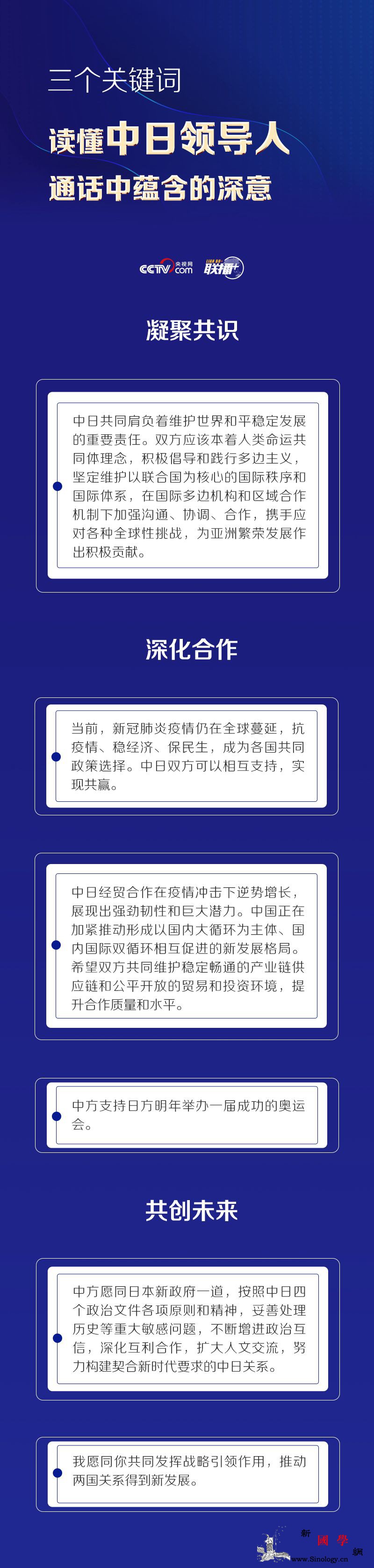 三个关键词读懂中日领导人通话中蕴含的_联播-通话-总台-