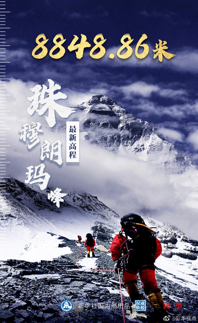 珠峰新身高8848.86米_珠穆朗玛峰-尼泊尔-致信-