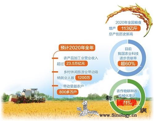2020年全国粮食增产113亿斤总产_乡村-冬小麦-农民-