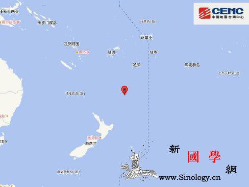 新西兰附近海域发生6.1级地震震源深_台网-震源-南纬-
