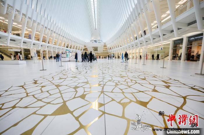 纽约世贸中心车站展出中国艺术家作品“_日中-纽约-展出-