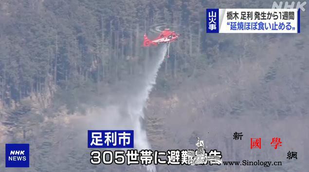 日本栃木山火延烧势头得到控制过火面积_山火-日本-利市-