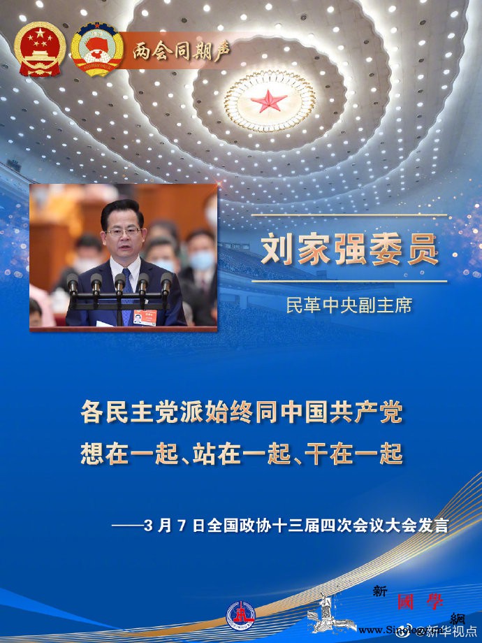 刘家强委员代表民革中央发言_民革中央-四次会议-日上-
