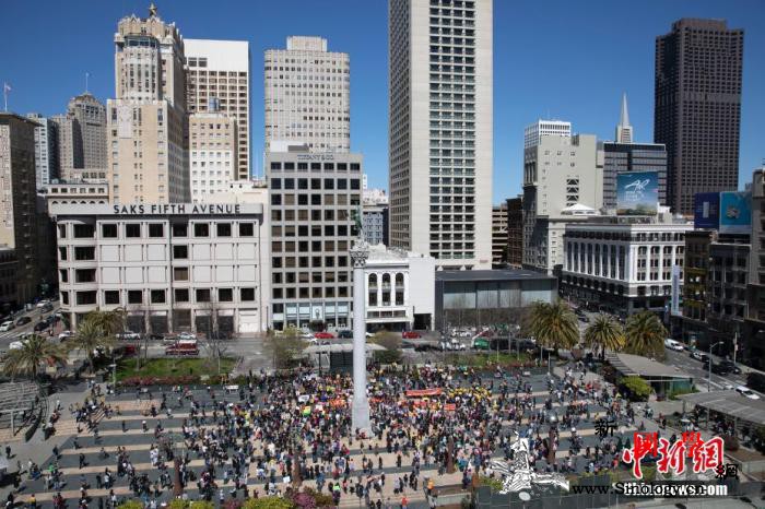 要求终结针对亚裔暴力全美60城市民众_旧金山-亚裔-亚特兰大-