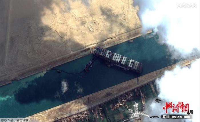 苏伊士运河搁浅巨轮部分上浮外媒：复航_苏伊士运河-浮起-货轮-