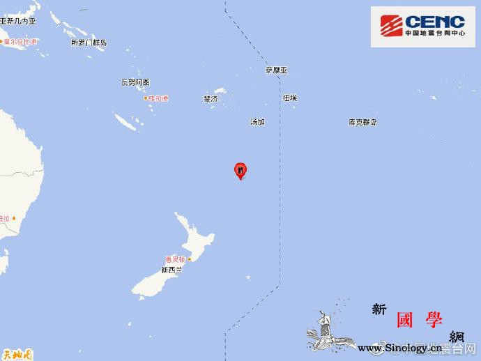 新西兰克马德克群岛发生6.2级地震震_台网-震源-南纬-
