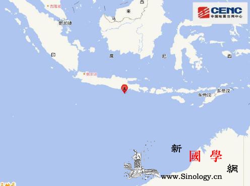 印尼爪哇岛以南附近发生6.3级左右地_爪哇-印尼-台网-